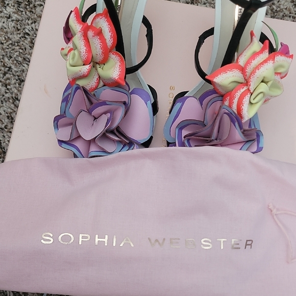 Sophia Webster Black and Pink Heels - Picture 5 of 8